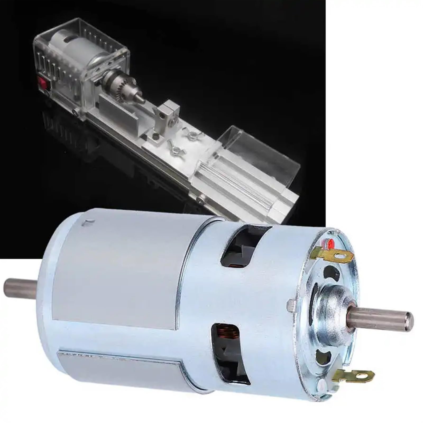 DC 12-36V 775 Motore 96W RPM Cuscinetto a sfere Grande motore for componenti elettronici fai-da-te ad alta potenza e basso rumore