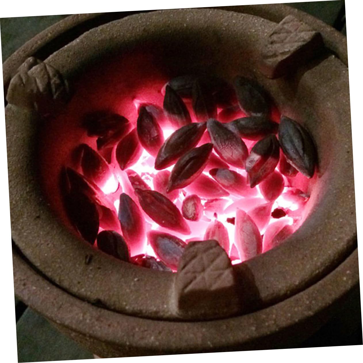 HAKIDZEL Portable Olive Charcoal Tea Stove Efficient Versatile for Outdoor Cooking Barbecue