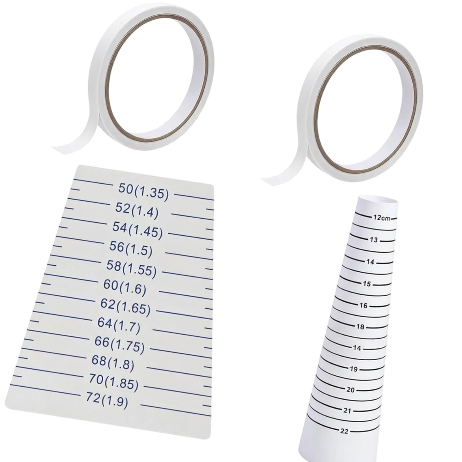 2Pcs Multifunctional Bracelets Mandrel Include Wrist Sizer and Beading Measuring Calipers Jewelry Making Measuring Tool Craft Measurement Set