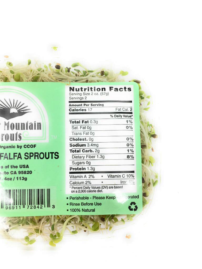Organic Alfalfa Sprouts, 4 oz