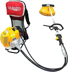 Vulcan Trent Roçadeira Costal Multifuncional a Gasolina 2T 43cc 1,7HP com Enxadas, Capinadeira e Cultivadora VRC430