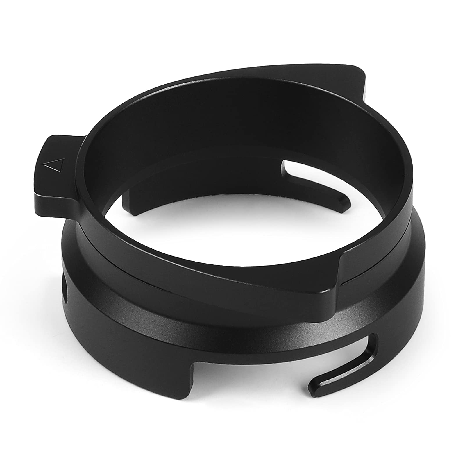 Okydoky Hands-Free 54mm Dosing Funnel for Breville Barista Portafilters For Breville 8 Series Anodized Aluminum (Black) Dosing Funnel-Black