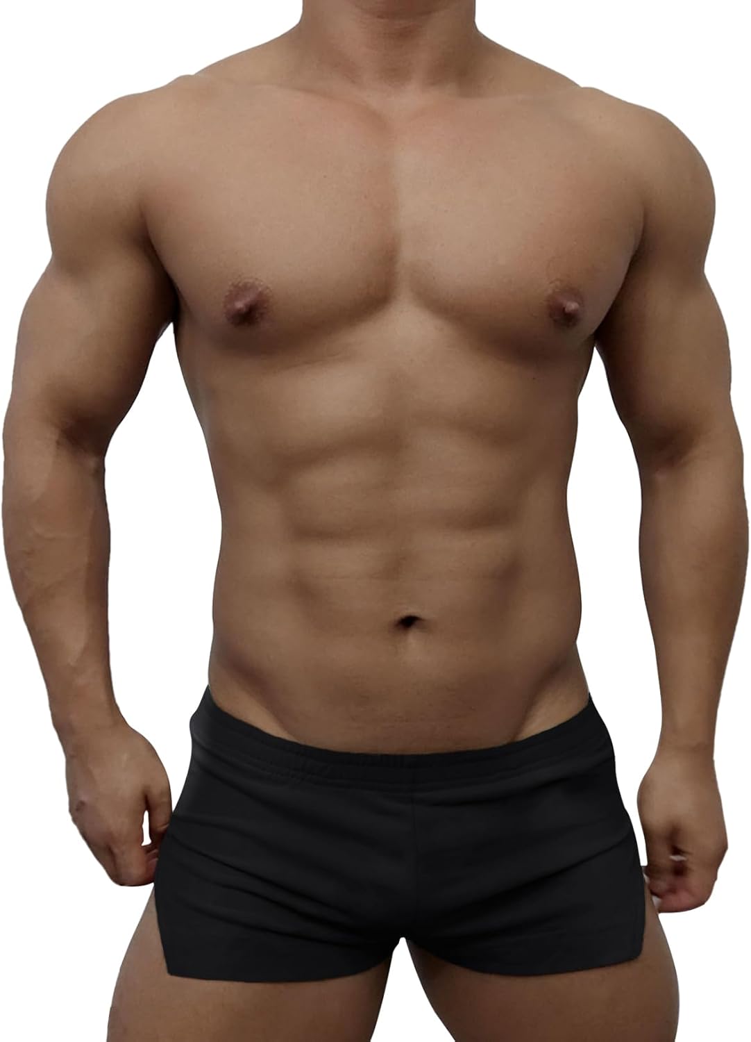 Mens 3" Inseam Running Shorts with Large Run Side Split