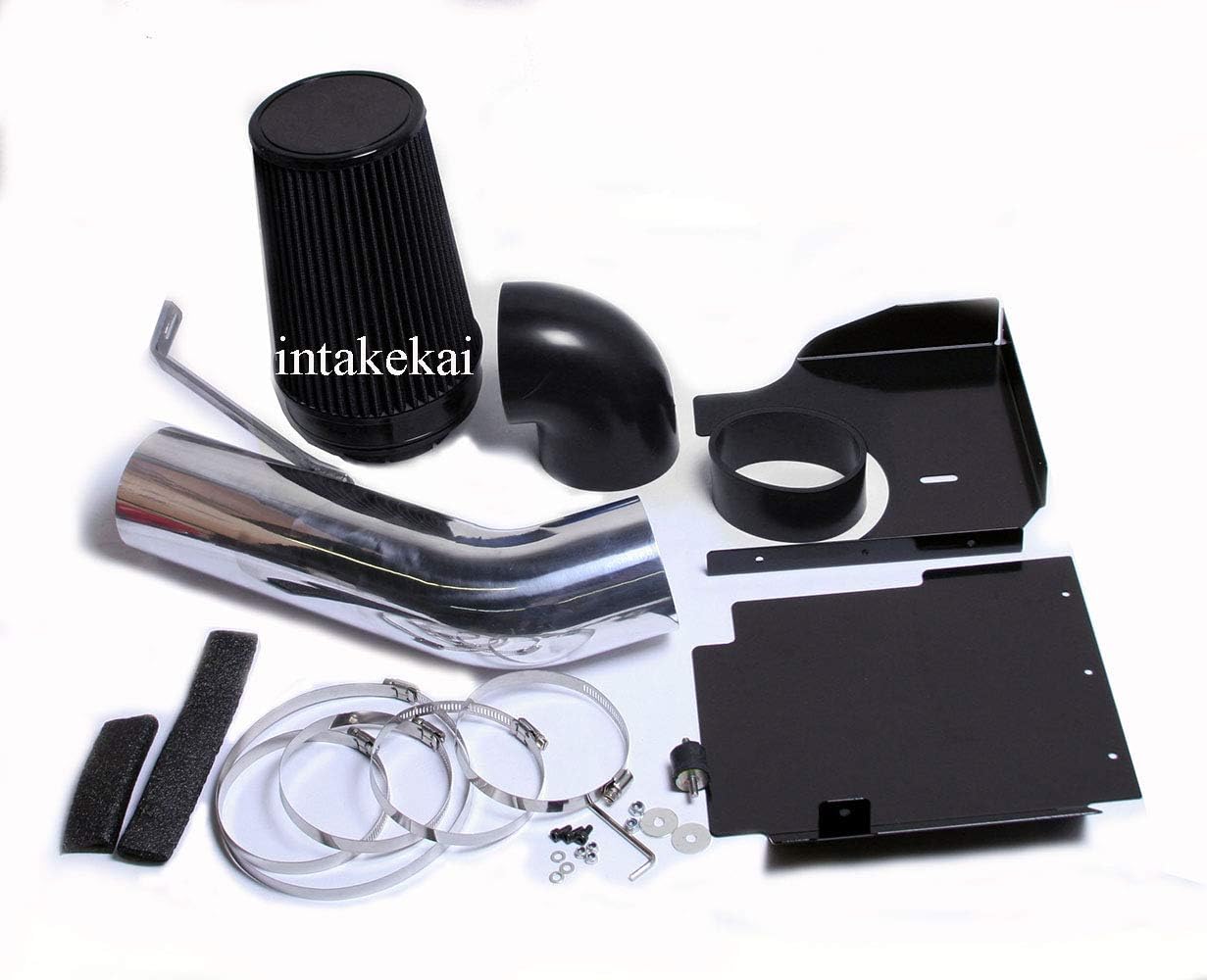 INTAKEKAI Performance Air Intake (Compatible with 2001-2005 CHEVY SILVERADO GMC SIERRA 1500HD 2500HD 6.0L / 2002-2006 CHEVY AVALANCHE 5.3L / 2003-2006 CHEVY SILVERADO SS 6.0L V8 MODELS) (BLACK)