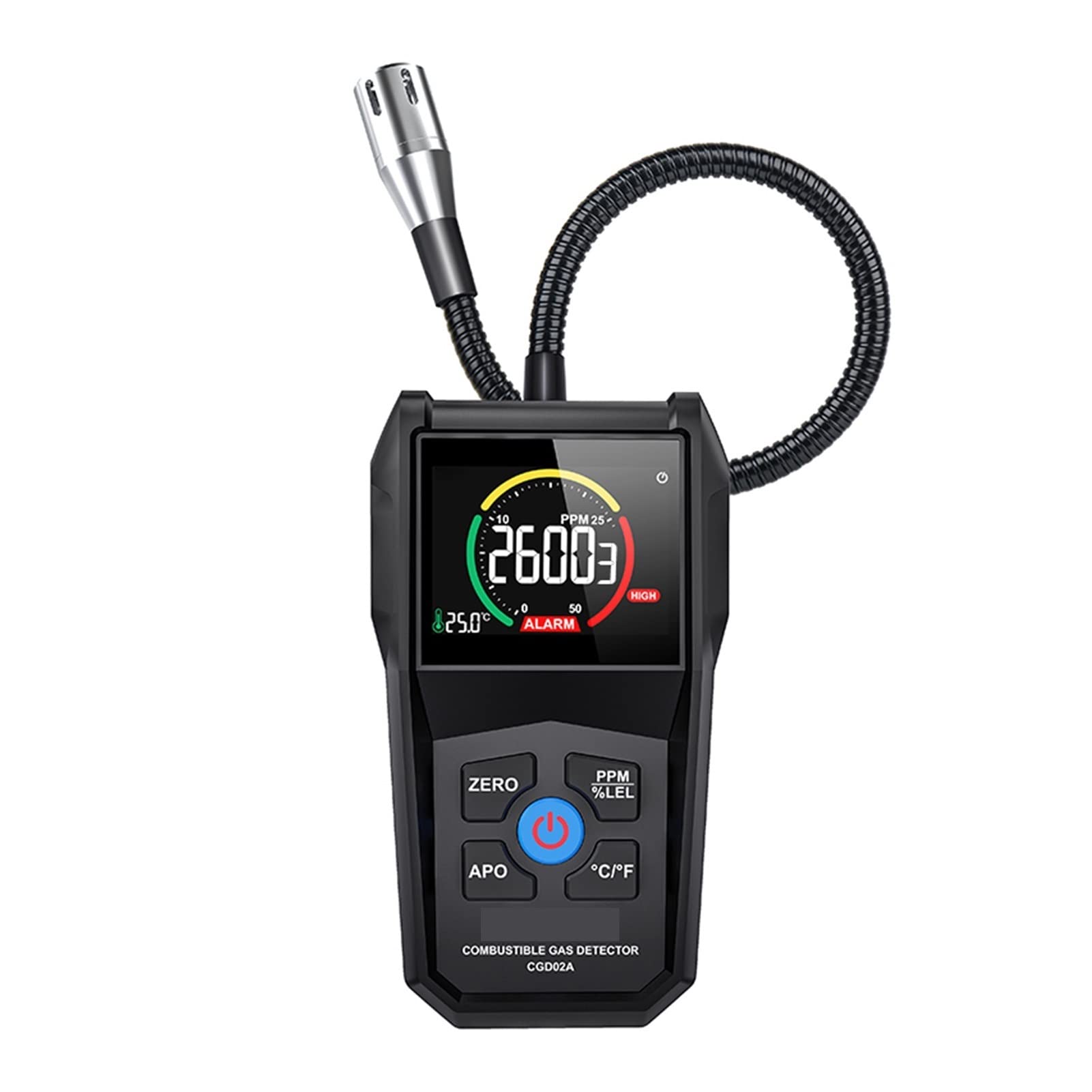 Gas Detector, Gas Detector Refrigerant Leak Detector Automotive Combustible Gas Sensor LCD Gas Analyzer Air Quality Monitor CGD02A(CGD02A(LCD Screen))