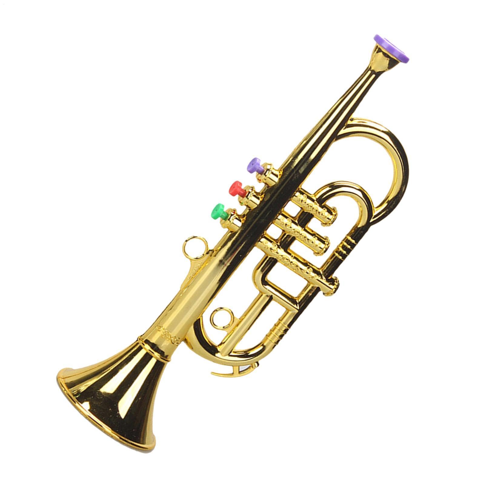 Tromba giocattolo,Tromba giocattolo Giocattolo musicale a fiato con tromba | Giocattoli di strumenti musicali simulati per bambini per l'aula della scuola materna della scuola domestica