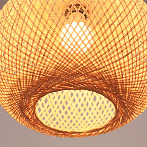 Suspension de rotin hauteur reglable pour grand lustre table - 4