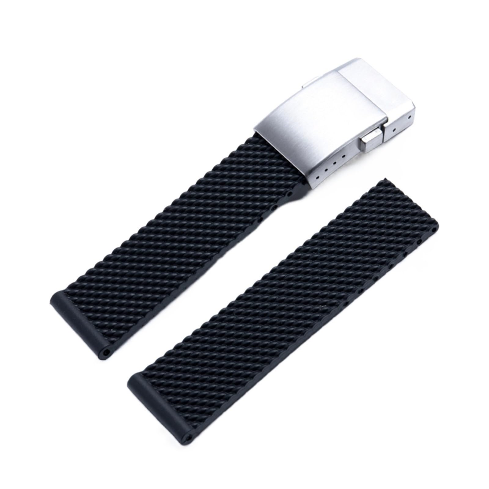 Cinturino per orologio Breitling Navitimer/Avenger/Superocean in morbida gomma siliconica da 22 mm 24 mm