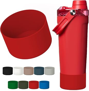 WUQID Protective Boot Compatible with Stanley Activate Shaker 20oz, Anti-Slip and Anti-Scratch Silicone Water Bottle Bottom Sleeve Cover for Stanleyy