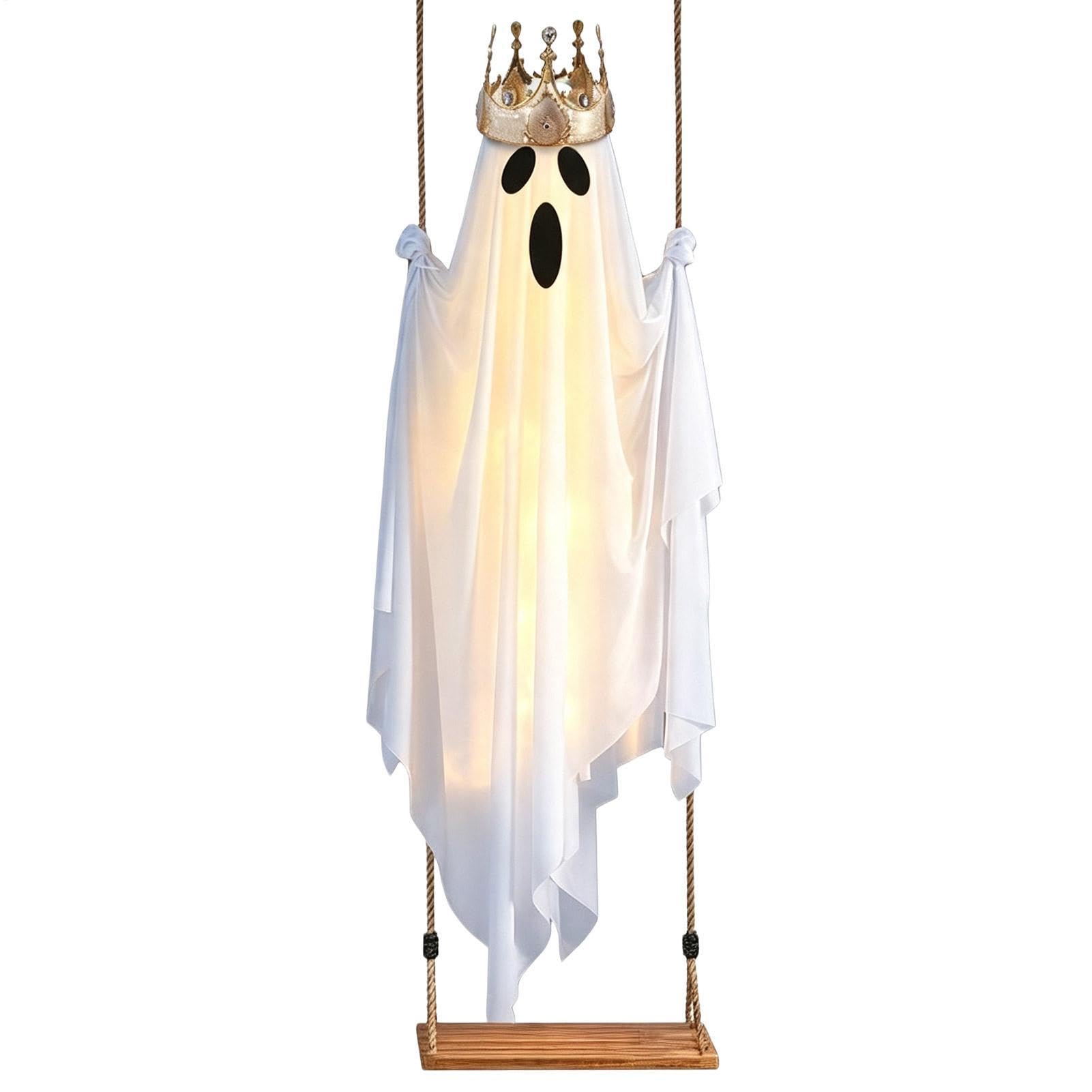 Fantasma oscilante con Luz, De Halloween Grande Y Espeluznante De 1,5 M
