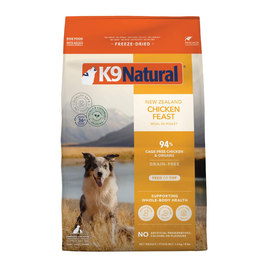 K9 Natural Freeze-Dried Dog Food Chicken Feast 8lb