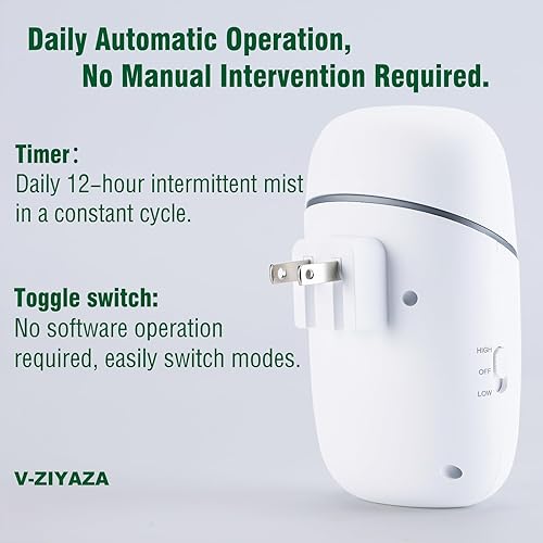 Miniatura 4 de Difusor enchufable para aceites esenciales, difusor de aceite esencial sin agua, compatible con 0.3 onzas líquidas de aceite esencial 100% puro, no