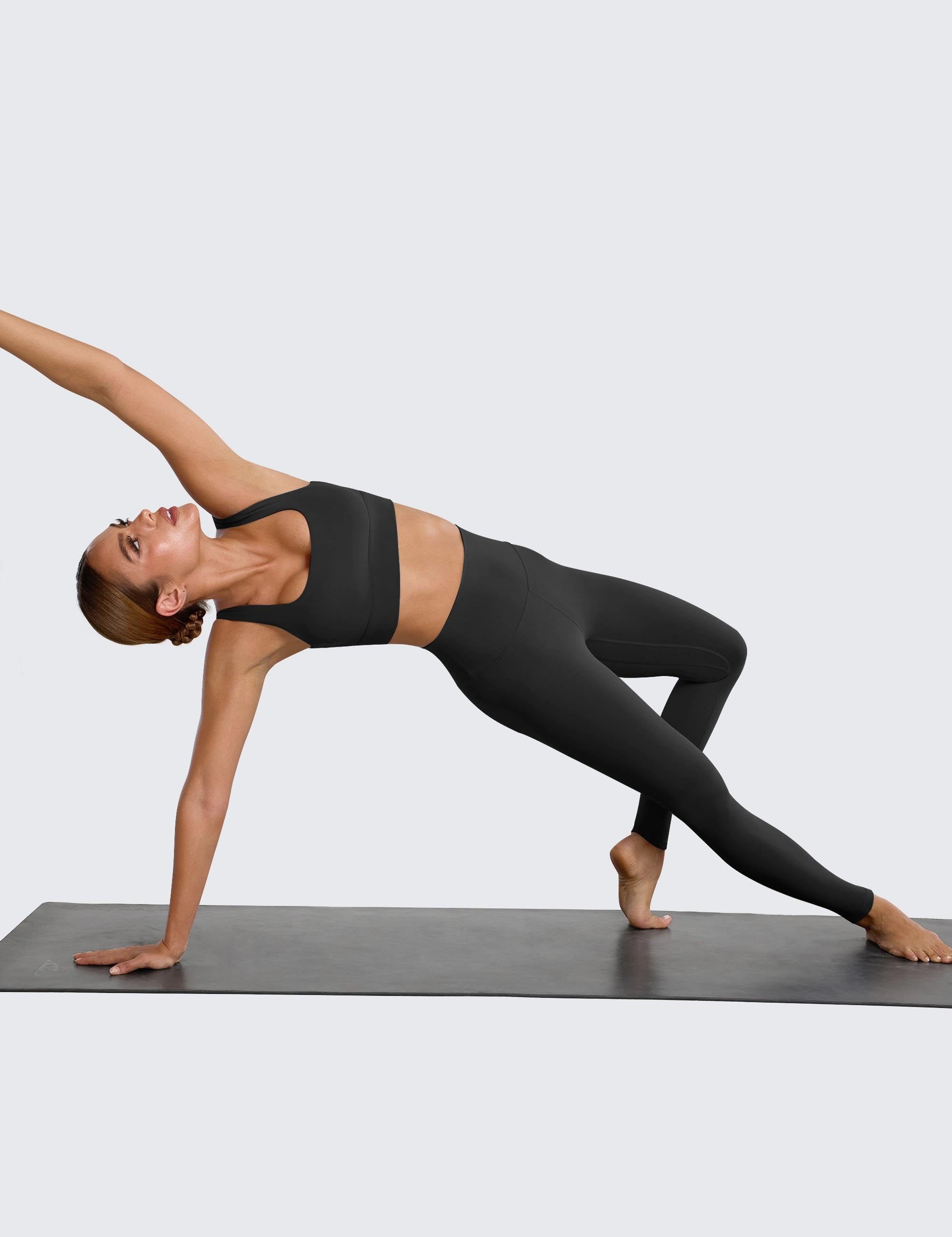 BAYDI Clouduxi - Leggings da allenamento a vita alta da donna, 71,1 cm, controllo della pancia, pilates, palestra, atletica, yoga