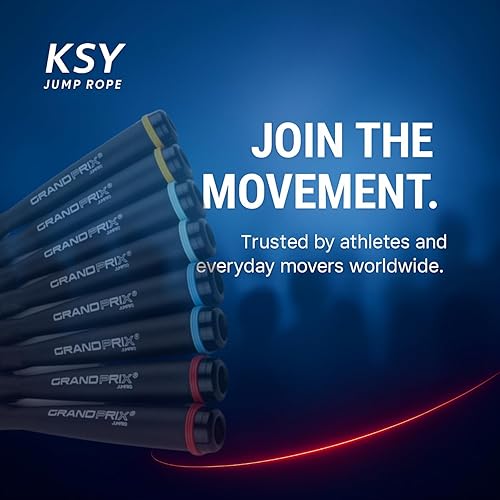 Miniatura 9 de Cuerda de salto de velocidad para hombres y mujeres (serie Grand Prix Speed)  Cuerda de saltar de PVC ajustable para entrenamientos de fitness,