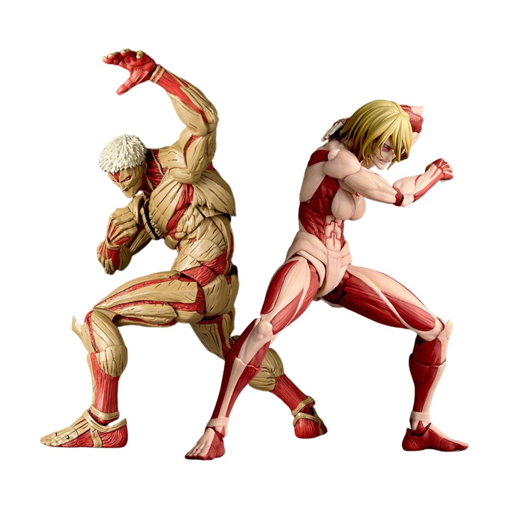 Zhongkaihua Reiner Braun/Annie Leonhart Figur 2pcs Modell PVC Statue Anime bewegliche Actionfiguren Austauschbare Zubehör Sammlung Dekorationen Gfits