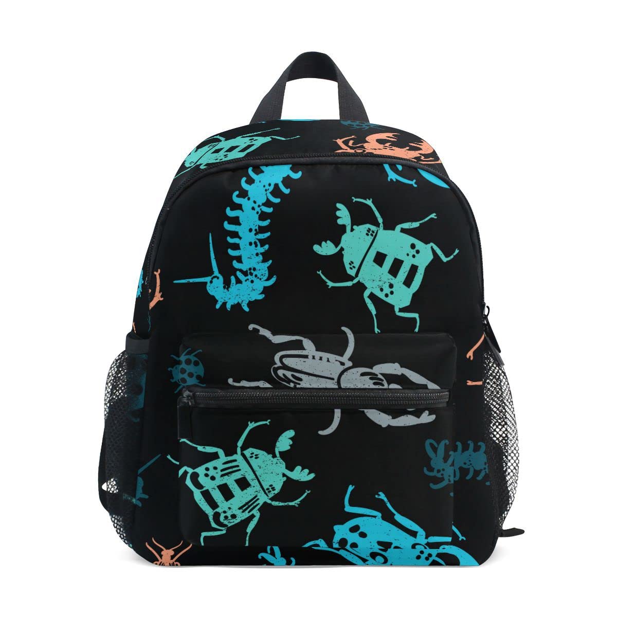 Fisyme Toddler Backpack Insect Bugs Print School Bag Kids Backpacks for Kindergarten Preschool Nursery Girls Boys, S
