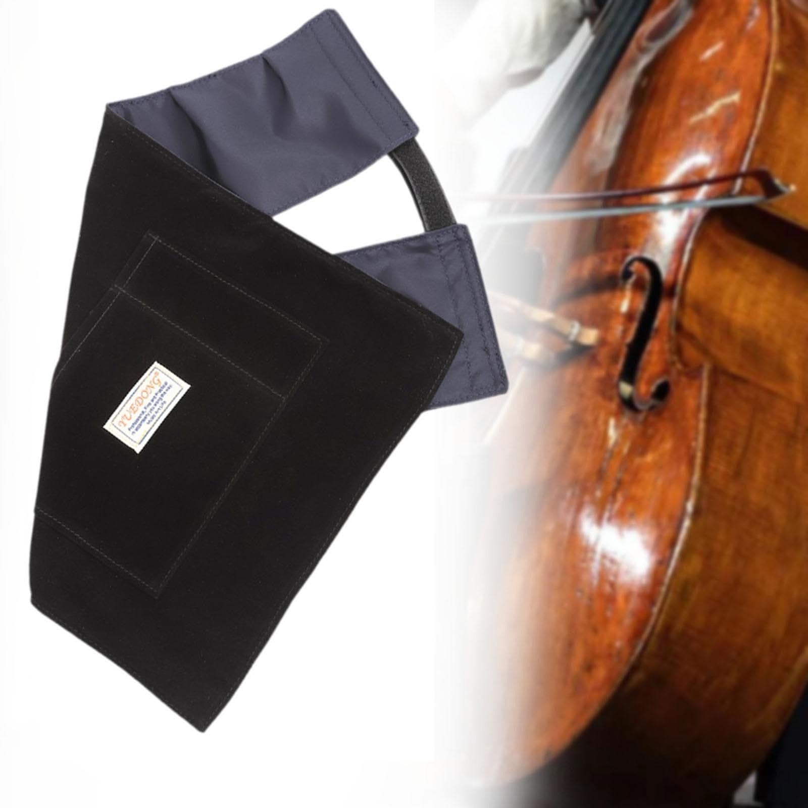Colcolo Cello Staubschutzhülle Tragetasche Deckel Beutel mit Flockgewebe Material Und Mehrfachtaschen Schützt Streichinstrument Beim Transport für, A für Rückplatte