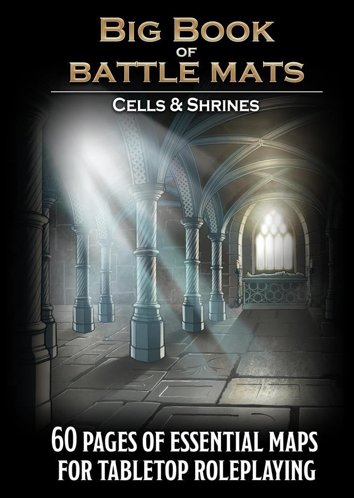 Loke Big Book of Battle Mats: Cells & Shrines RPG DND Maps