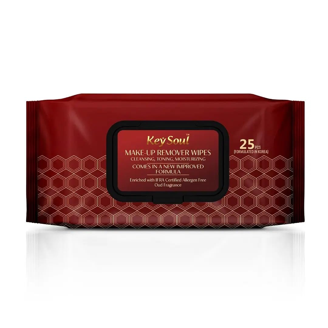 Key Soul Makeup Remover Wipes (25 Wipes) – Gentle & Effective Cleansing Wipes (Pack of 1)-image-34