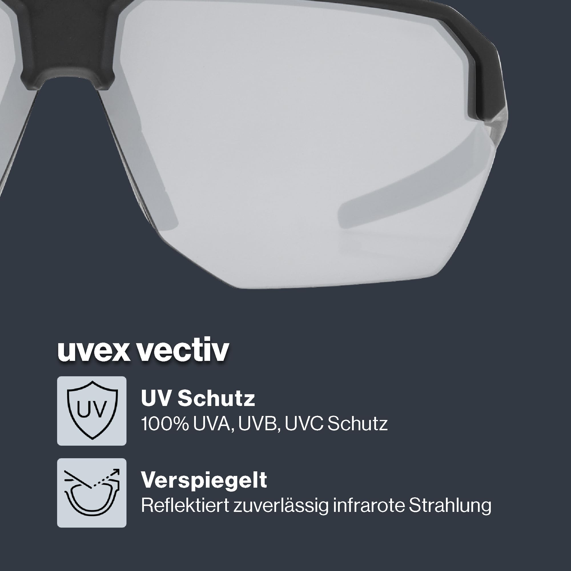 Uvex Herren Vectiv Sportbrille (1er Pack)
