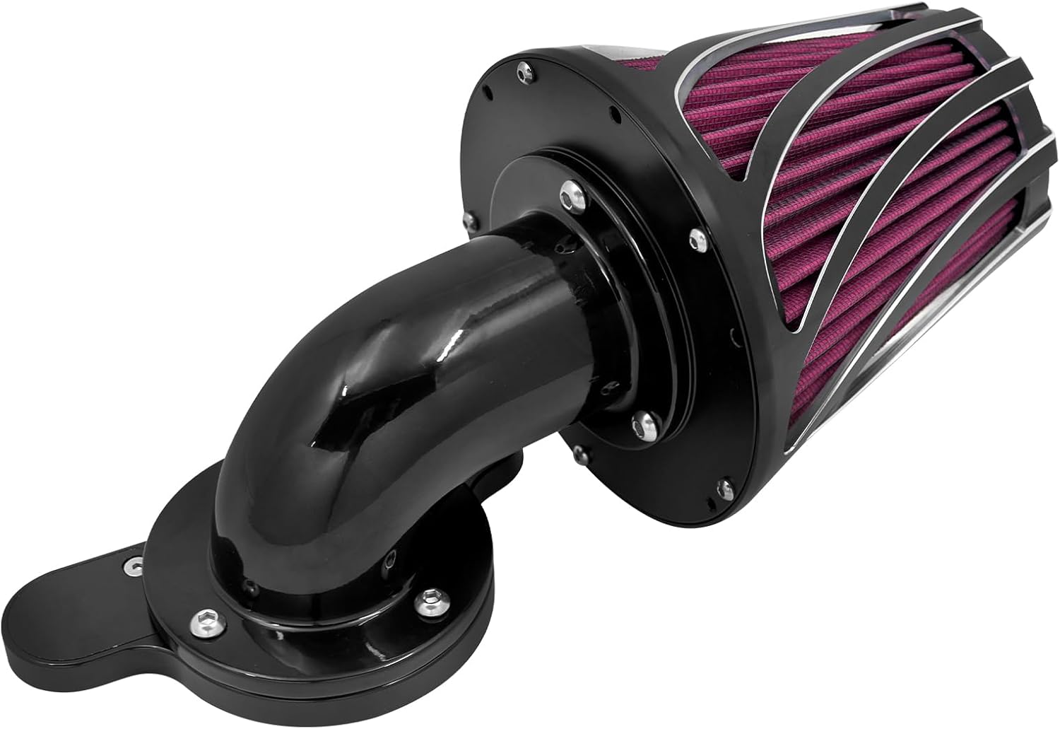 HCmotorku Motorrad Leder Seitensattel Hitzeschild - Universal Deflektor Für Harley Touring & Sportster | Braun PU-Leder