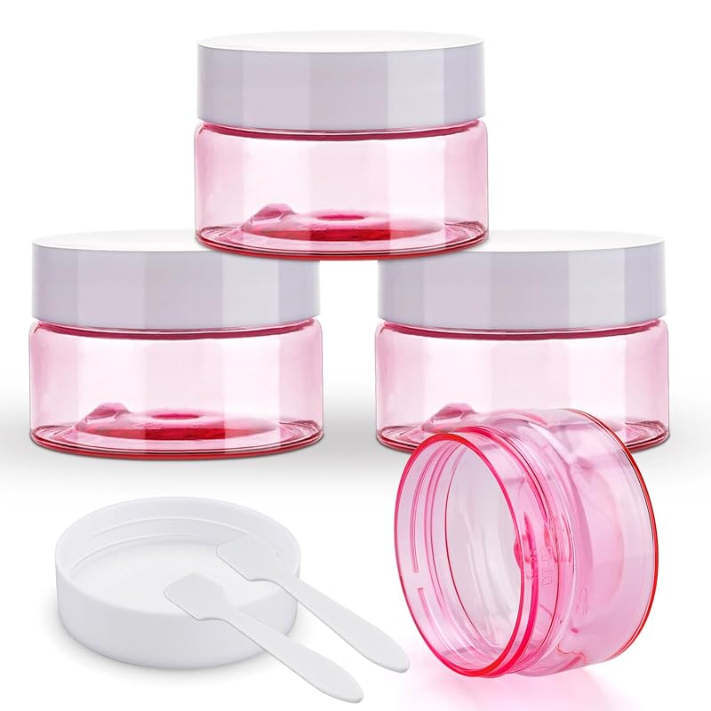 Cosywell Frascos Recarregáveis para Viagem 30 mL, 4 Unidades, Plástico Rosa
