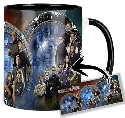 Stargate SG -1 Stargate Atlantis Stargate Universe Taza Ceramica Interior y Asa Negra | Ya disponible en tu tienda friki favorita! En mundofriki.es!
