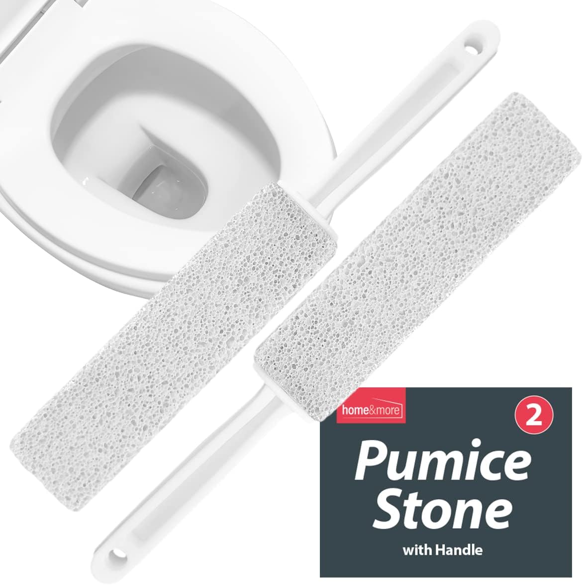 2pk Pumice Stone for Toilet Cleaning Removes Limescale, Toilet Pumice