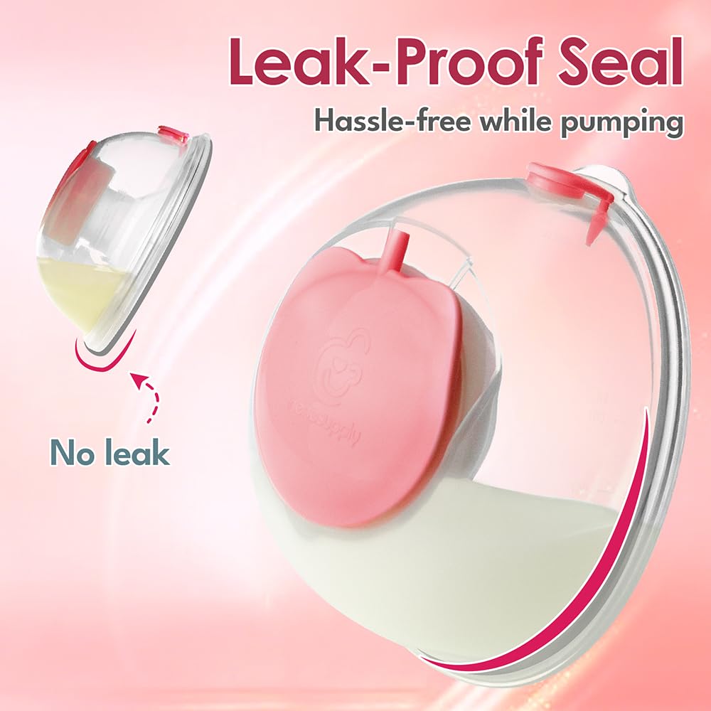 Nenesupply Venus Tire-lait portable mains libres de qualité hospitalière portable 4 modes 9 niveaux d'aspiration. Bride en silicone avec tasses de collecte étanches, ajustement discret de 170 g