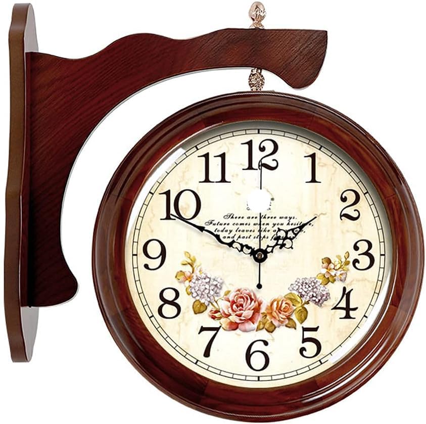 Orologio da Parete, Orologio da Giardino per Esterni, Bifacciale, Stazione di Paddington, con Aspetto Antico Vintage, da Parete per Interni,4