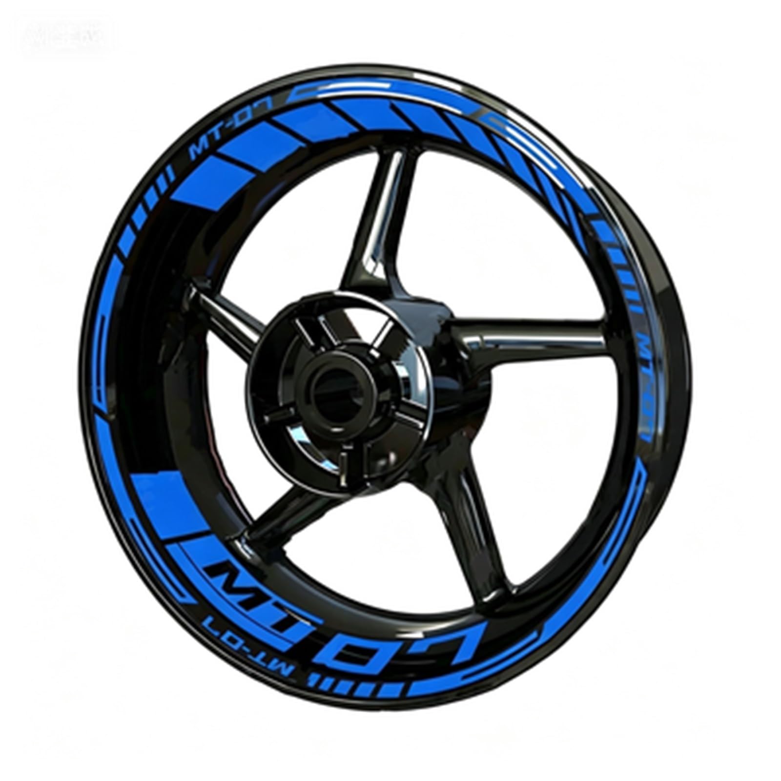 Motorcycle for Yamaha MT-07 MT07 2025-2019 Wheel Stickers Night Reflective Decorative Rim(Color14)