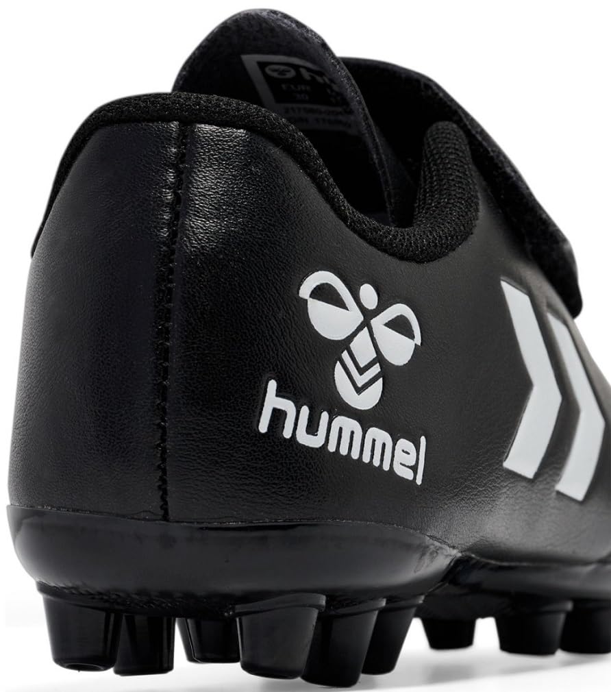 hummel Hattrick MG JR 217580-2042 dziecięce buty piłkarskie z zapięciem na rzepy, czarne