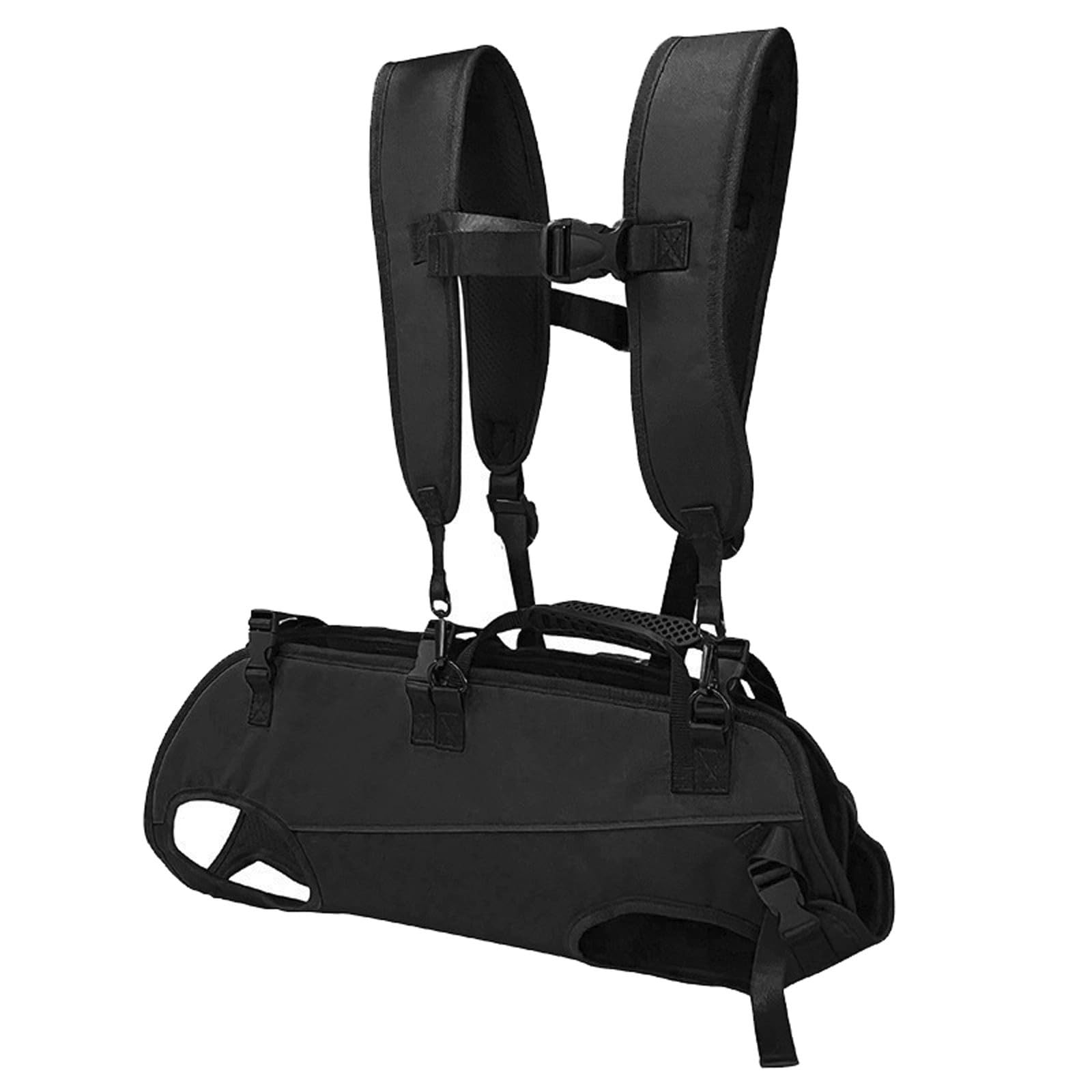 Hundetasche für Kleine Hunde Notfallrucksack | Hundetragegurt Hundetragetasche Unterstützung für Behindert, Gelenkverletzungen, Ältere Hunde Treppen rauf und runter, Autos Hundetragetuch (Black, S)