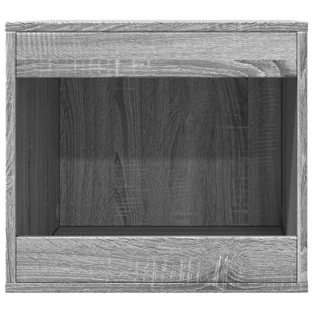 Katzenklo Grau Sonoma 47x59x42 cm Holzwerkstoff | Verstecktes Design, Beistelltisch, Aufbewahrungsmöbel, pflegeleicht mit feuchtem Tuch