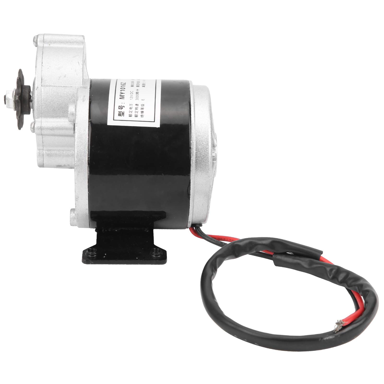 Alomejor Motor de Reducción de Engranajes de CC de 12 V y 350 W, Funcionamiento de Alta Velocidad de Material de Aluminio de Primera Calidad, con Velocidad Nominal de 3000 RPM, para
