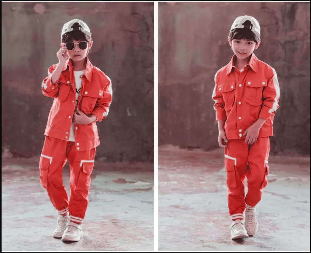 Image of Ameeha 3 Piece Outfits Hiphop Casual Dance Costume, T-Shirt Jersey and Jogger Pants Clothing Set