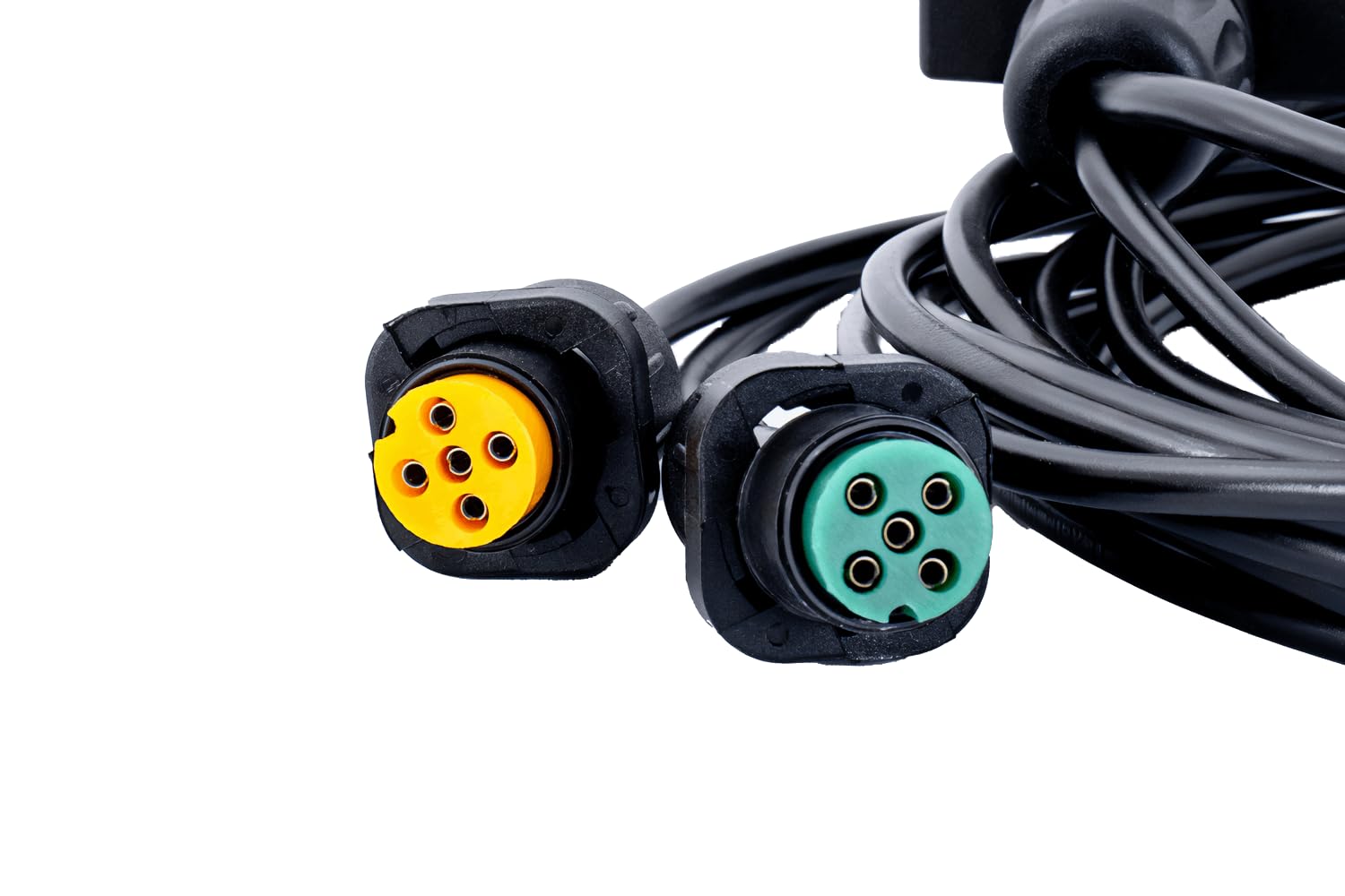 Mantes Cablaggio Elettrico Impianto Luci per Rimorchio Carrello Lunghezza 4 Metri Spina 7 PIN e 2 Connettori Baionetta 5 PIN per Fanali Posteriori 12V Universale Auto