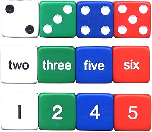 Koplow Games KOP12950 Juego de dados numéricos, estándar (0.591 in - 0.669 in)