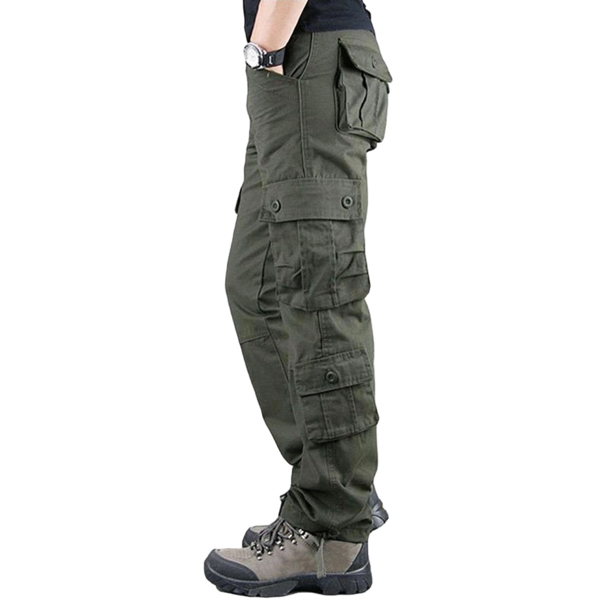 Pantaloni militari estivi da uomo con tasche | Pantaloni tattici leggeri,Per campeggio all'aperto,Baggy Casual,Pantaloni cargo in cotone