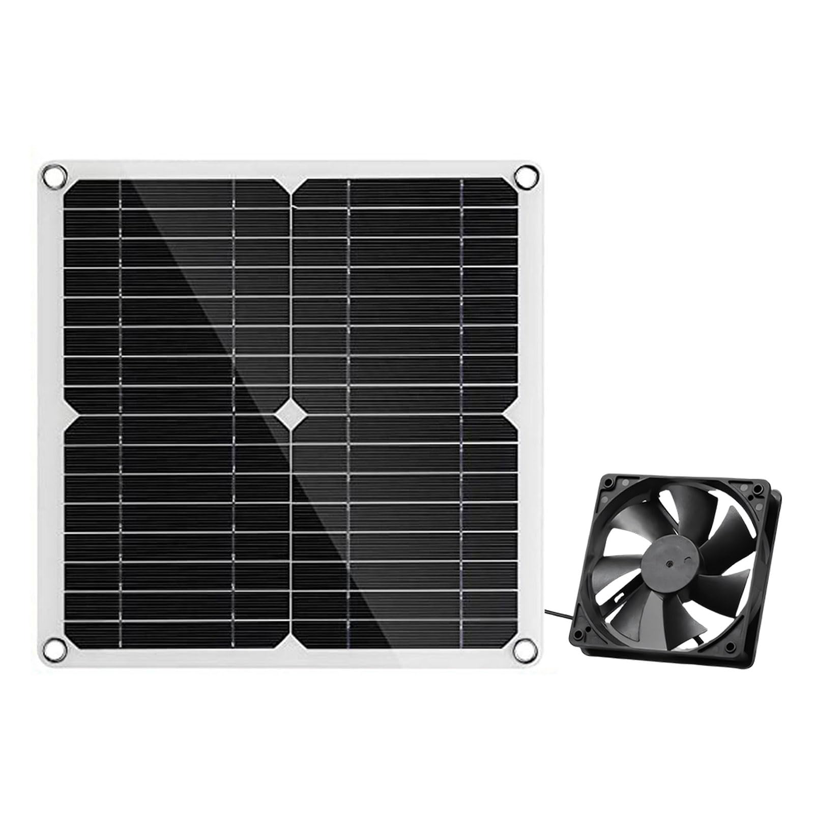 Professional Solar Exhaust Fan 12W Ventilation Solar Shed Fan for Toilets Pet House Enduring Waterproof Exhaust
