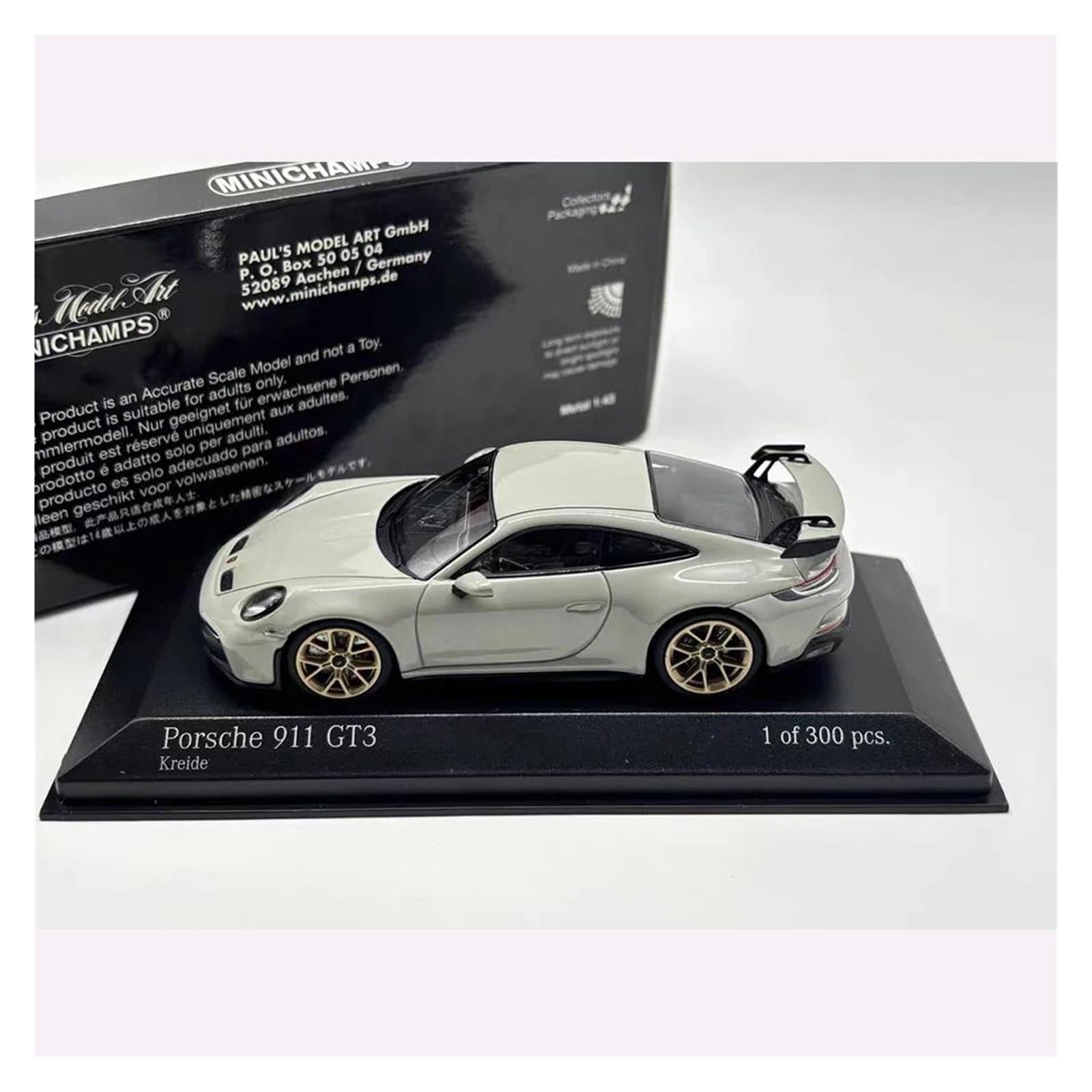 Metallo Scala Replica 1 43 per Porsche GT3 911 2018 Diecast Simulation Collezione di auto sportive lusso e decorazioni per la casa Hobby Veicoli Giochi Set