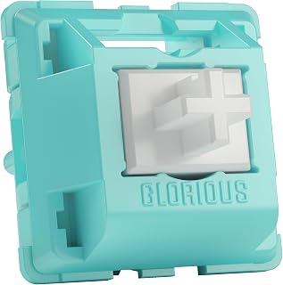 Glorious Gaming 36x Lynx Mechanical Keyboard Switches (Linear) - Fits GMMK 2 / PRO Keyboards & GMMK Numpads, Silky Smooth Press, Fast And Fluid Operation, 43g Actuation, 5-Pin Mount - Lubed