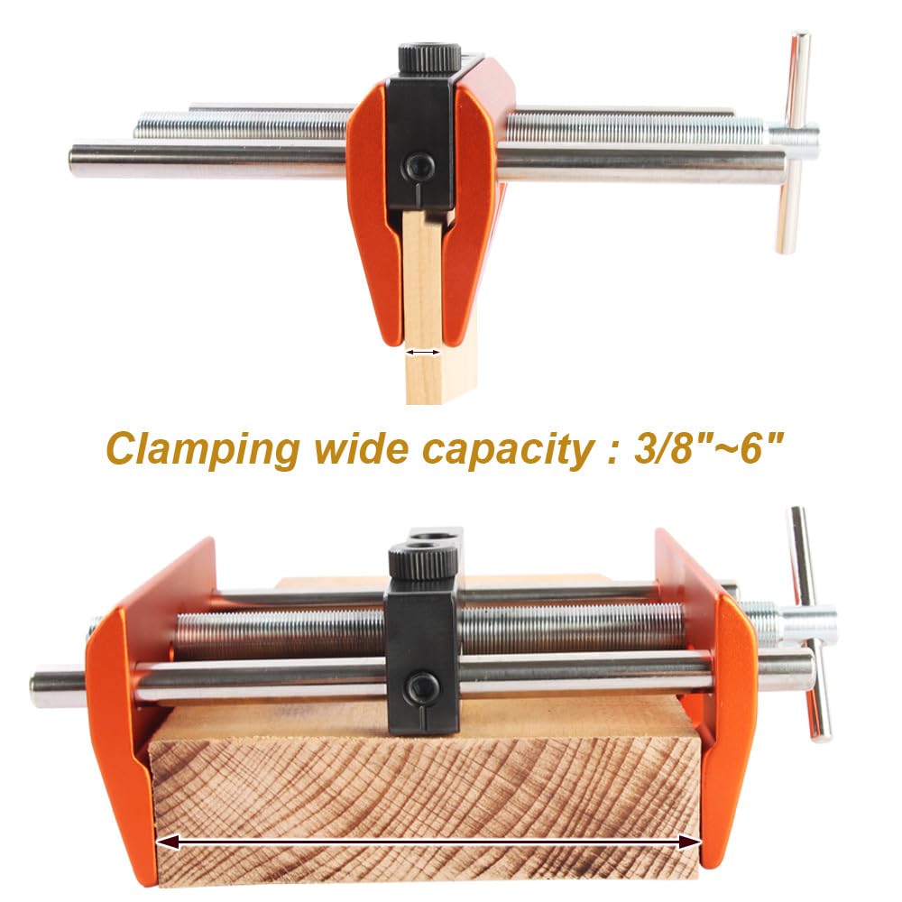 O'SKOOL Self Centering Dowel Jig Kit Drilling Guide Bushings Set 6 inch Wood Wide Capacity Doweling Jig Puncher Locator Joints Tool, DB06