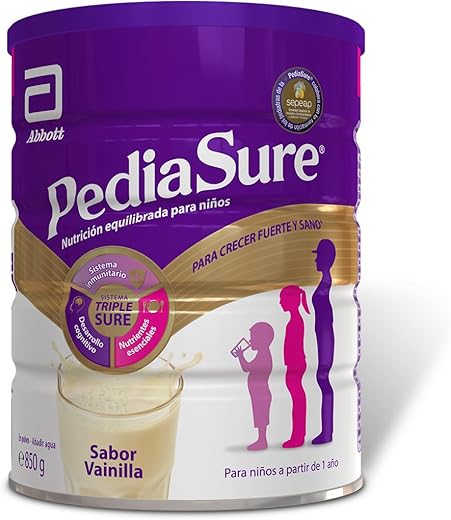 PediaSure – Sabor Vainilla – Complemento Alimenticio para Niños con Proteínas, Vitaminas y Minerales – 850 gr