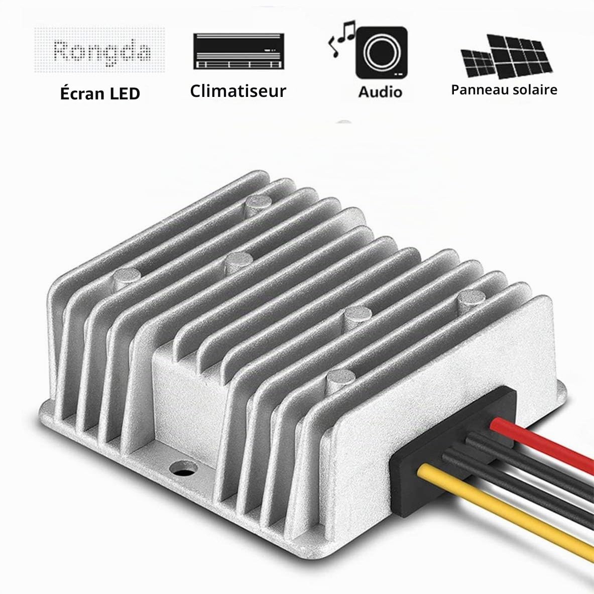 Greluma 1 Pc DC 24V à 12V convertisseur abaisseur régulateur 20A 240W Adaptateur Secteur réducteur pour Voiture électronique Camion véhicule Bateau système Solaire (entrées DC 15-40V)