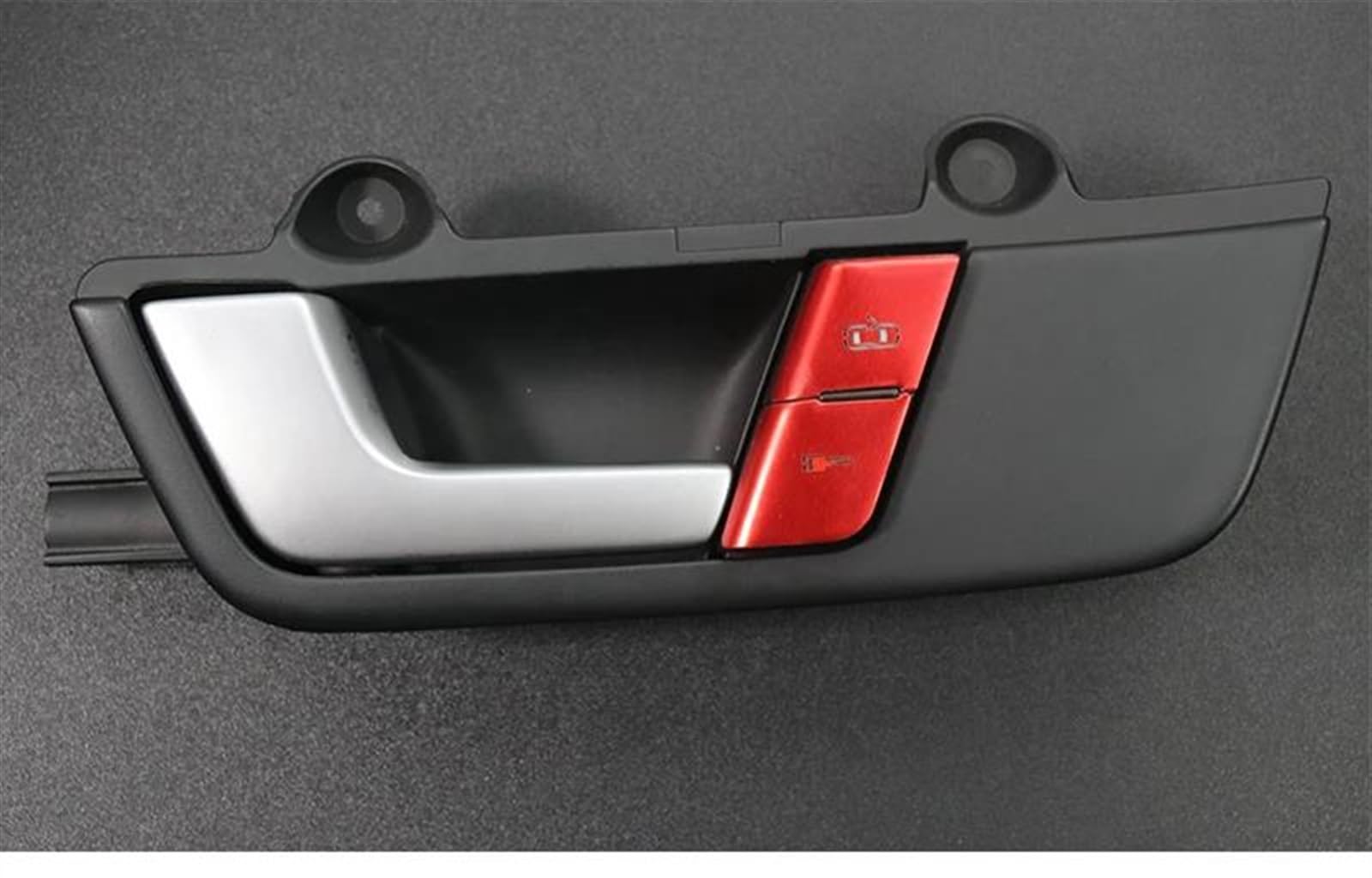 Auto Decorazione Interna Auto Chiusura Centralizzata Sblocco Interruttore Bottoni Porta Interna Bracciolo Maniglia Copertura Trim Per A4 B6 B7 2002-2008 Accessori Auto Interni Modanature(Silver door b