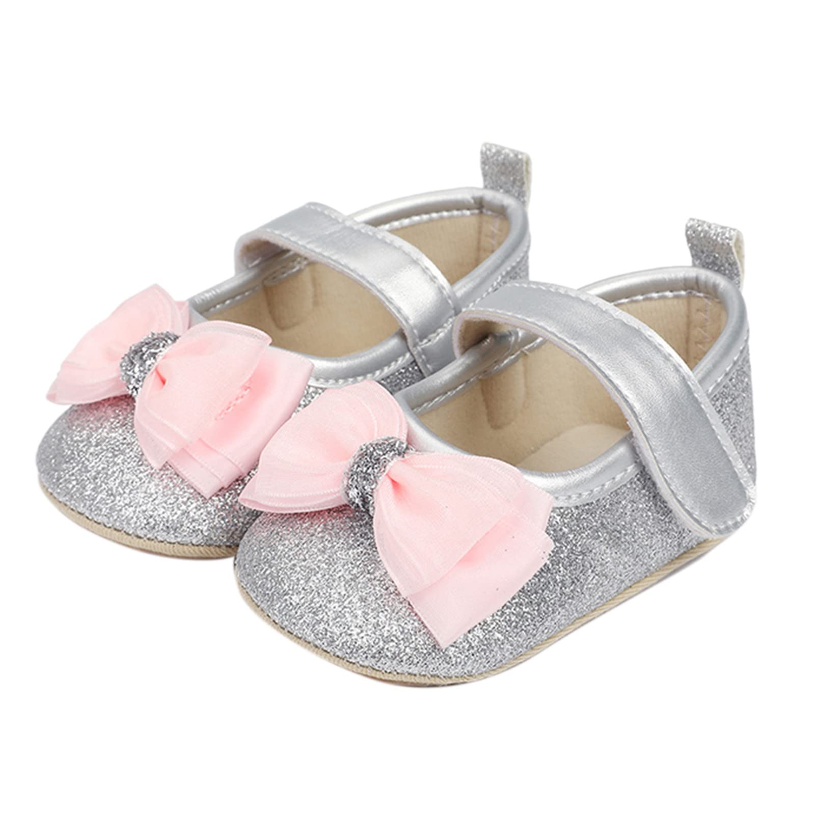 Amazon.com: Lykmera Baby Sports Shoes Infant Girls Single Shoes Bowknot  Paillette First Walkers Shoes Toddler Sandals (Silver, 6-12 Months) :  Clothing, Shoes u0026 Jewelry