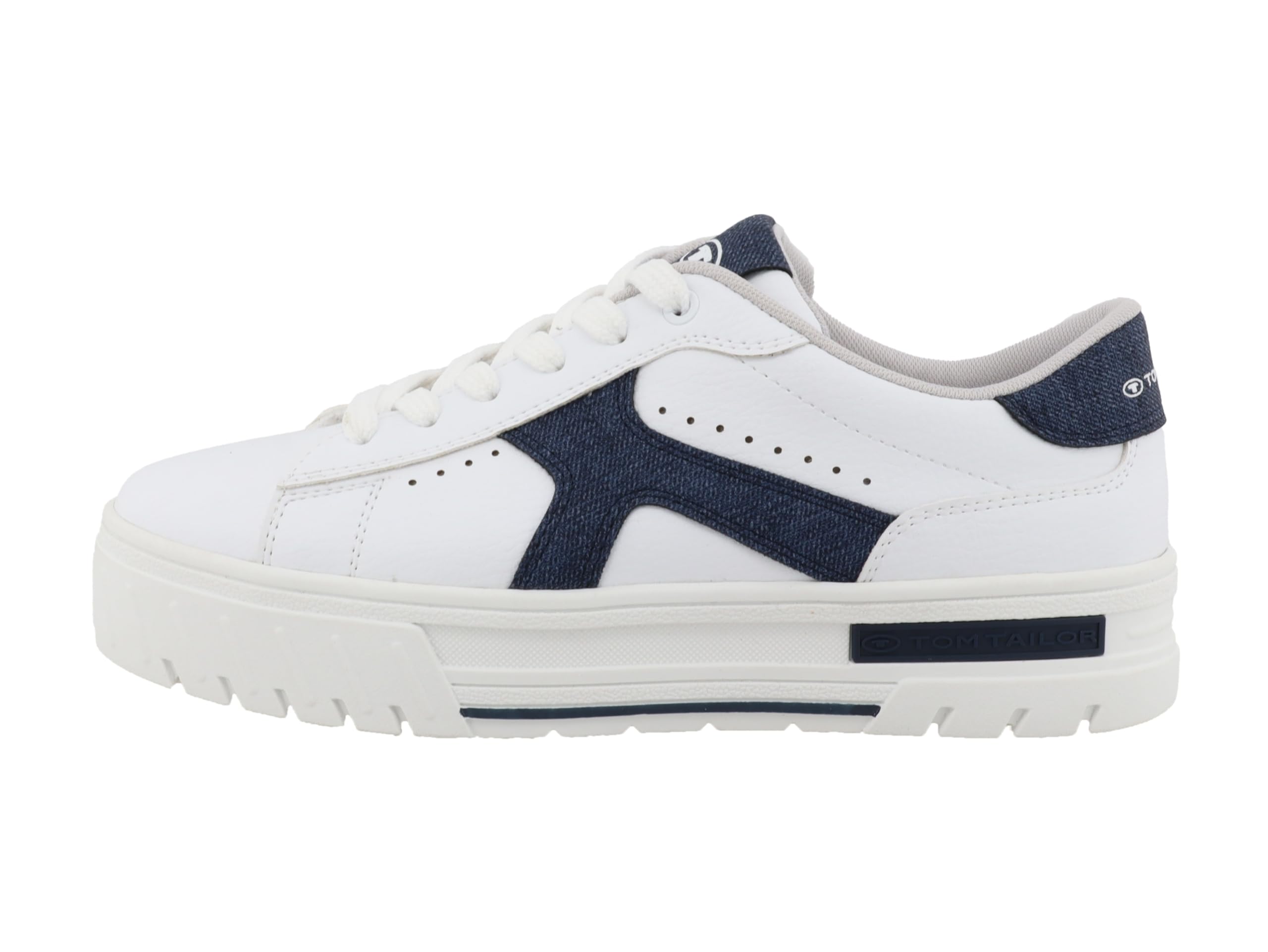 TOM TAILOR Women 7490080017 Sneaker, White (White Denim), 8 UK