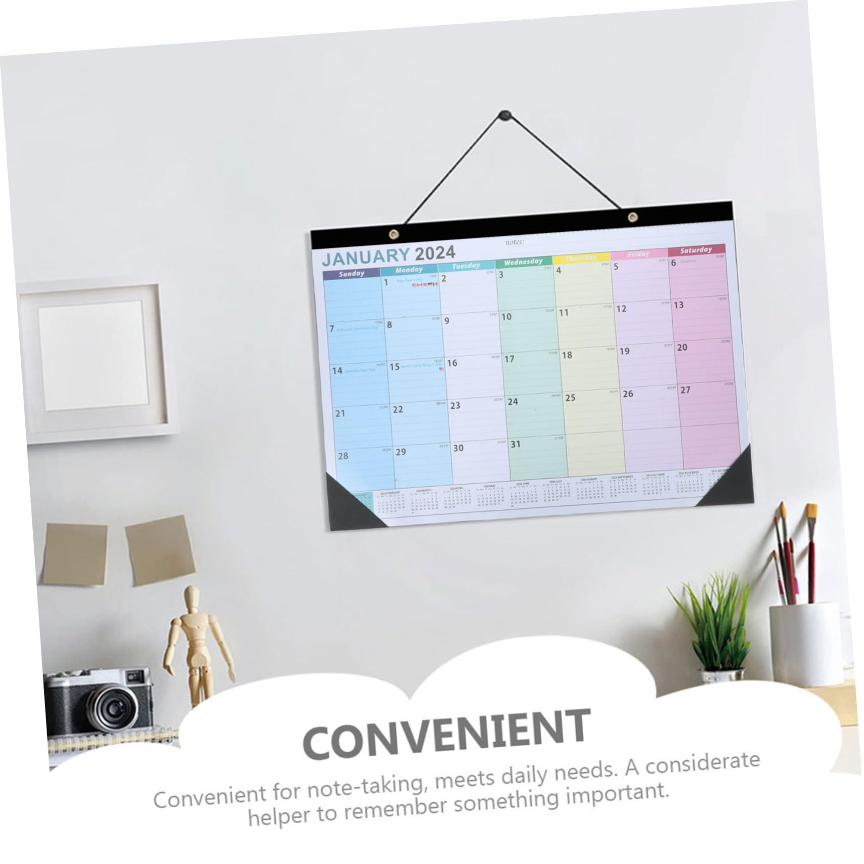 Lurrose 4stücke Creative Agenda Wandkalender Für Schule Und Zuhause Praktischer Planer Mit Notizflächen Für Tägliche Aufgaben Und Termine Für Büro Und Familie