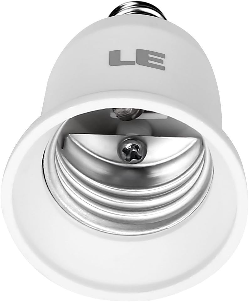 Buy 1 get 1 🔥 LE E12 to E26 Light Socket Adapter, Bulb Base Converter, Pack of 6